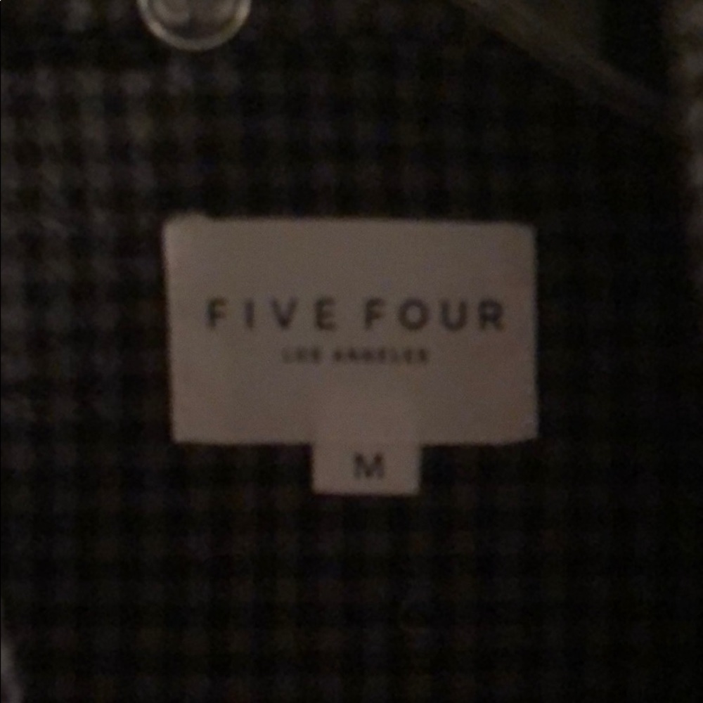 Black plaid button down - Picture 3 of 4